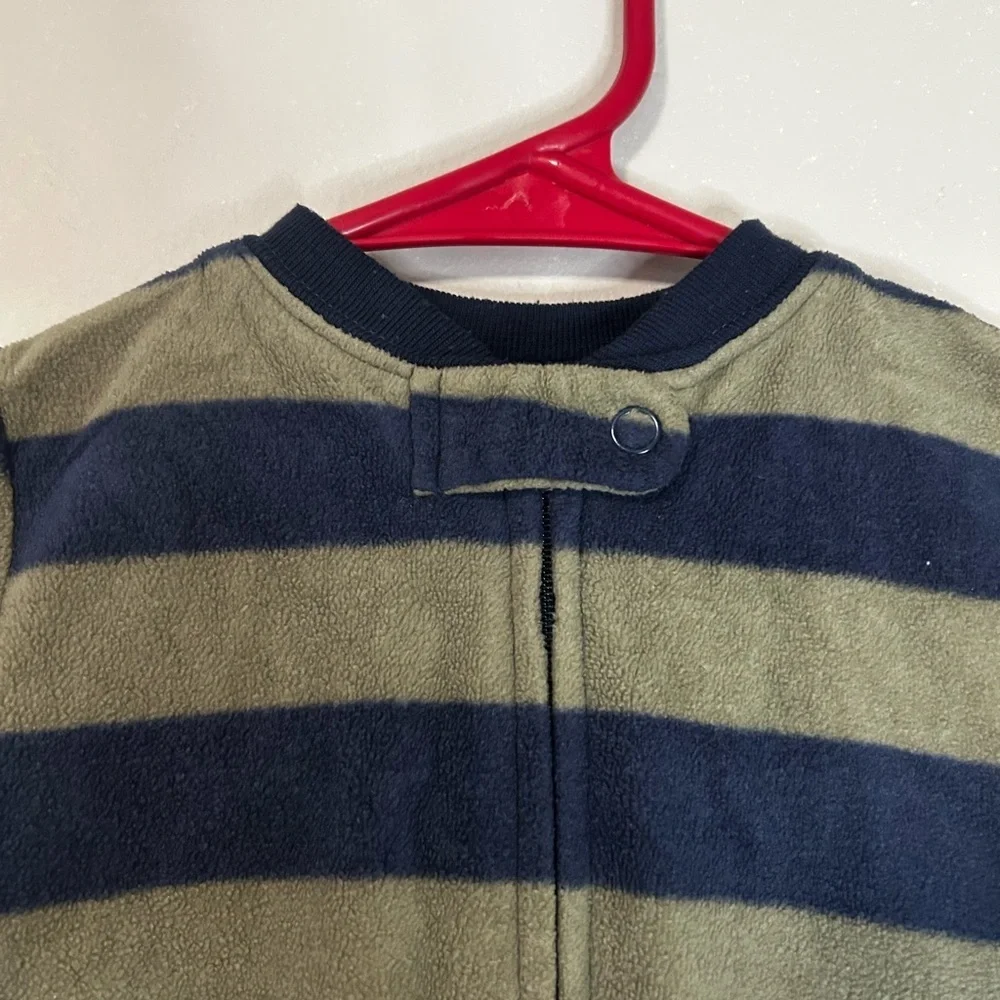 Carter's Green and Blue Striped Monkey Sleep Sack, 0-9 M